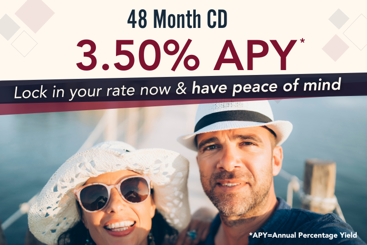 48 Month CD @ 3.50% APY