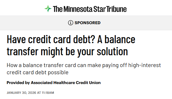 AHCU Balance Transfer