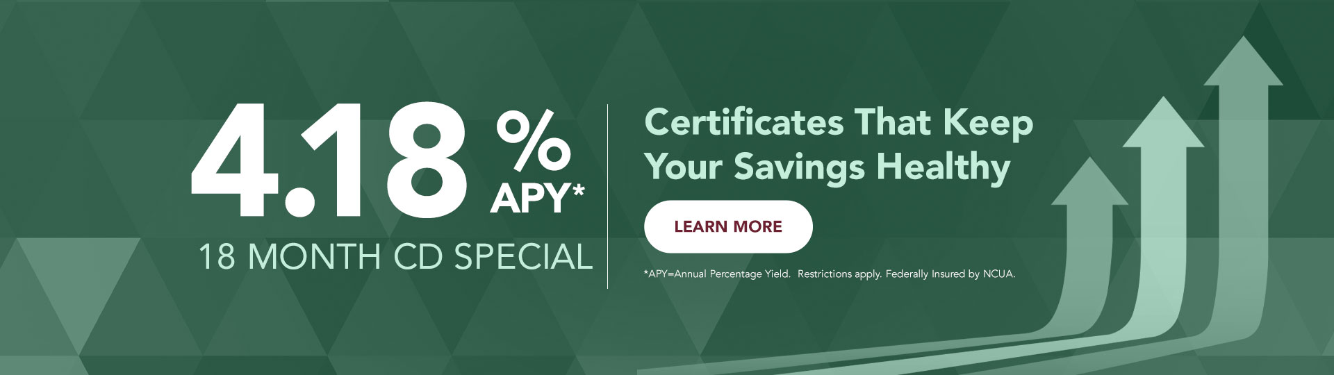 CD Special 18 Month @ 4.18% APY